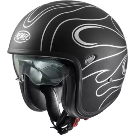 Casque Premier Vintage FR Argent Chromé Mat