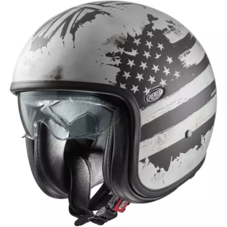 Casque Premier Vintage NT Old Style Argent Mat