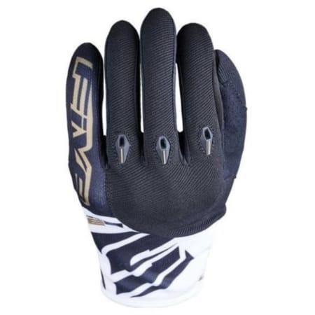 Gants Enduro Five E3 Evo Blanc Noir Or