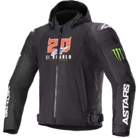 Blouson Alpinestars FQ20 Zaca Air Monster Noir Blanc - Blouson Moto ALPINESTARS