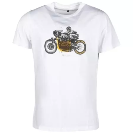 T-Shirt Helstons BM Blanc Noir