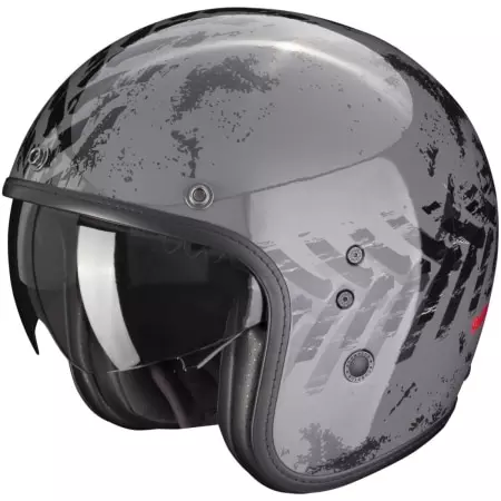 Casque Scorpion Belfast Evo Nevada Gris Noir - Casque Jet SCORPION