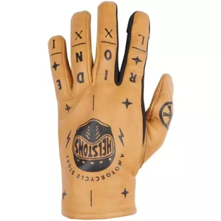 Gants Helstons Kustom Skull Été Or
