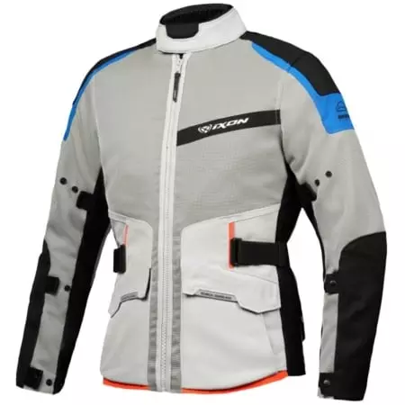 Veste Ixon M-Njord Gris Clair Bleu Rouge Vif