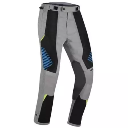 Pantalon Bering Bakundu Gris Noir Bleu - Pantalon moto BERING