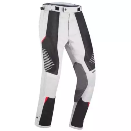 Pantalon Bering Bakundu Gris Noir Rouge - Pantalon moto BERING