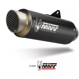 Silencieux MIVV Dakar Slip-On Ktm 1290 Superduke Gt Acier Inoxydable Noir