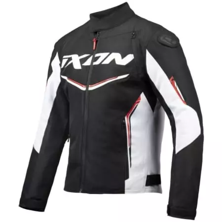 Blouson Ixon Cordolo Noir Blanc Rouge