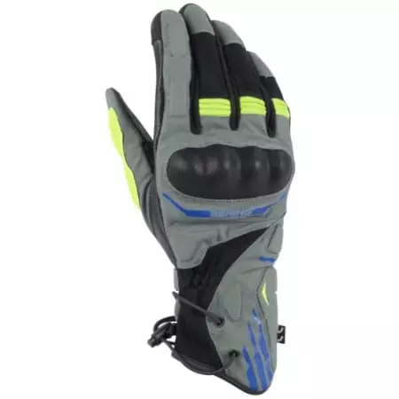 Gants Bering Bakundu Noir Gris Bleu Fluo