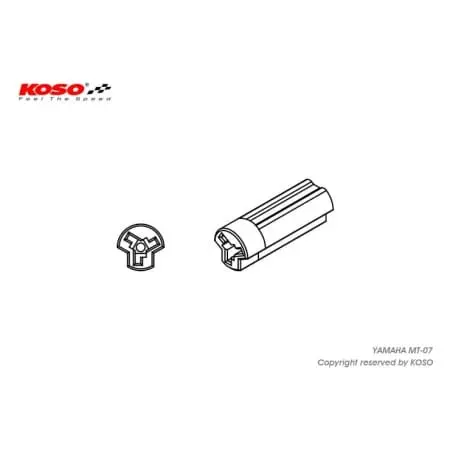 Adaptateur Clignotant Koso Yamaha Mt-09