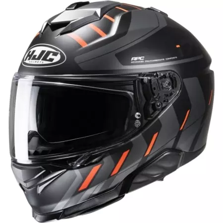 Casque HJC I71 Simo MC6HSF Gris Noir Orange