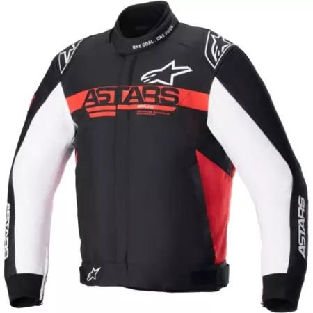 Blouson Alpinestars Monza Sport Noir Blanc Rouge Fluo