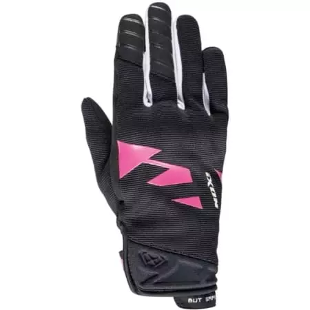 Gants Femme Ixon MS Fever Lady Noir Blanc Fushia