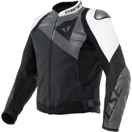 Blouson Dainese Sportiva Noir Mat Gris Anthracite Blanc - Blouson Moto DAINESE
