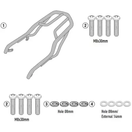 Support Top Case Givi Honda CMX1100 /T Rebel - SR1194