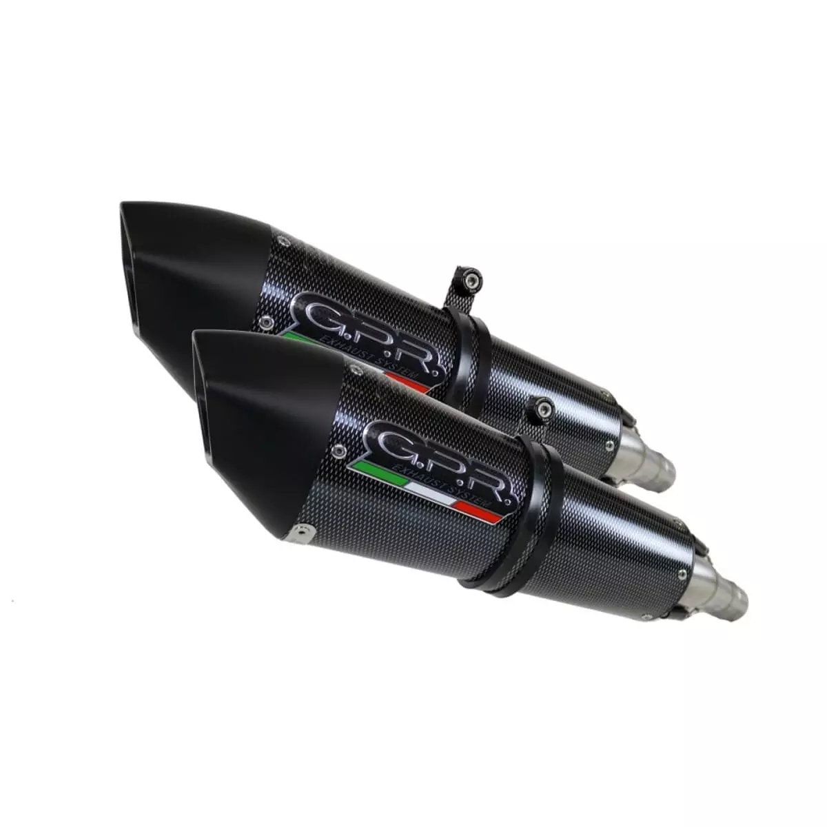 Silencieux Double GPR S.158.GPAN.PO Carbone