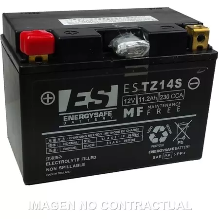 Batterie Energy Safe ESTZ14S 12V 11.2Ah - Prête À L'emploi - Électricité ENERGY SAFE