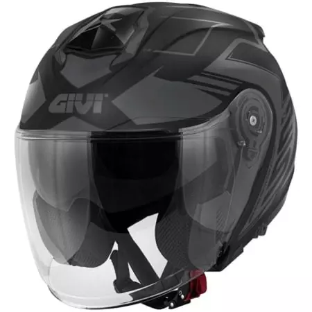 Casque Givi X.25 Trace Noir Mat Titanium - Casque Jet GIVI