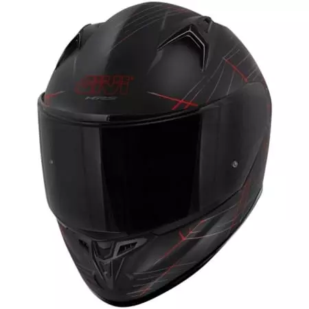 Casque Givi 50.7 Phobia Noir Mat Rouge - Casque Intégral GIVI