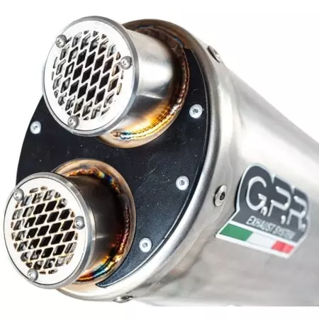 Silencieux GPR E4.Y.208.DUAL.IO Acier Inoxydable Brossé