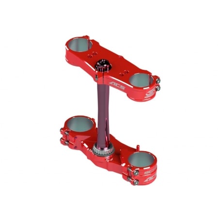 Té De Fourche Scar Acs Offset 22-24 mm Rouge Pour Honda - Partie cycle SCAR