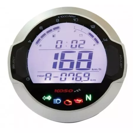 Compteur Digital Lcd Mutlifonctions Koso Dl-03S Gp Style Rond Universel