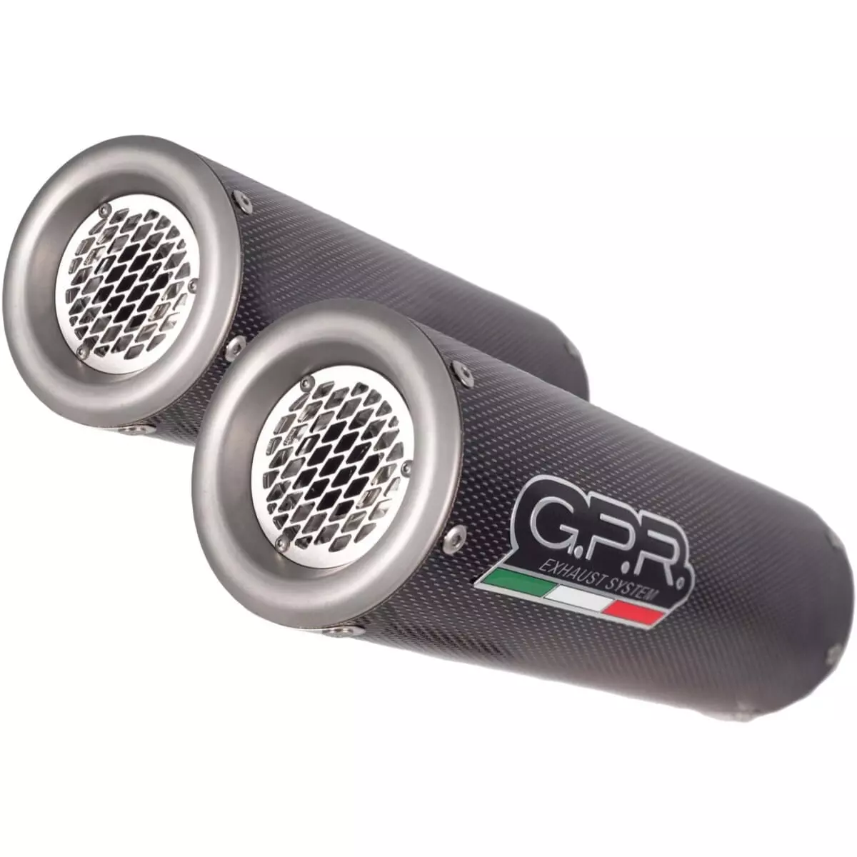 Silencieux Double GPR D.83.M3.PP Acier Inoxydable Brossé