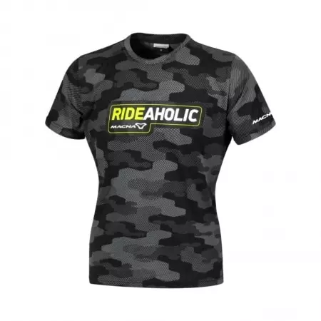 T-Shirt Femme Macna Dazzle Rideaholic Noir Jaune