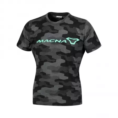 T-Shirt Femme Macna Dazzle Logo 2.0 Noir Vert