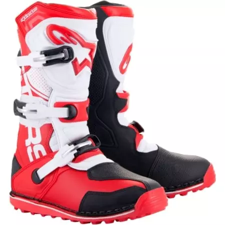 Bottes Alpinestars Tech T Rouge Noir Blanc