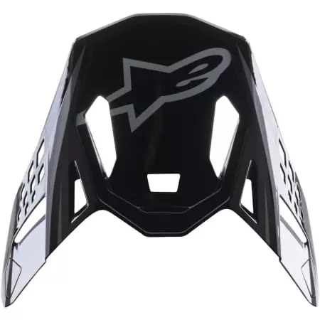 Visière Cross Alpinestars Visor Supertech S-M10 Carbon Meta2 Noir Gris Brillant