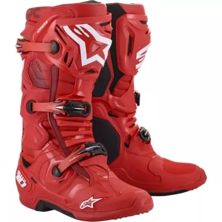 Bottes Cross Alpinestars Tech 10 Rouge