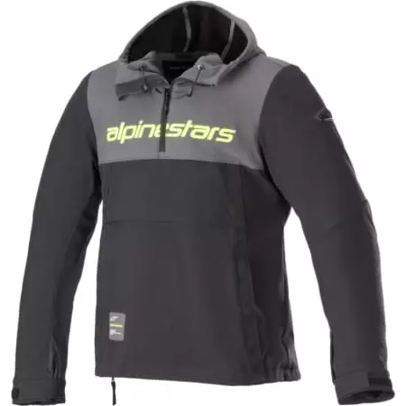 Sweat Alpinestars Sherpa Noir Gris Jaune Fluo