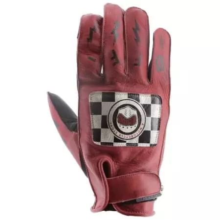 Gants Helstons Logo Rouge Noir
