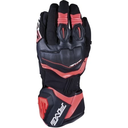 Gants Five RFX 4 Evo Waterproof Noir Rouge Fluo