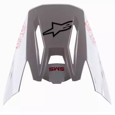 Casquette Cross Alpinestars S-M5 Bond Blanc Rouge Brillant