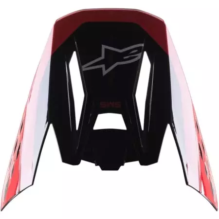 Casquette Cross Alpinestars S-M5 Beam Noir Rouge Brillant