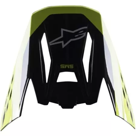 Casquette Cross Alpinestars S-M5 Beam Noir Jaune Fluo Brillant