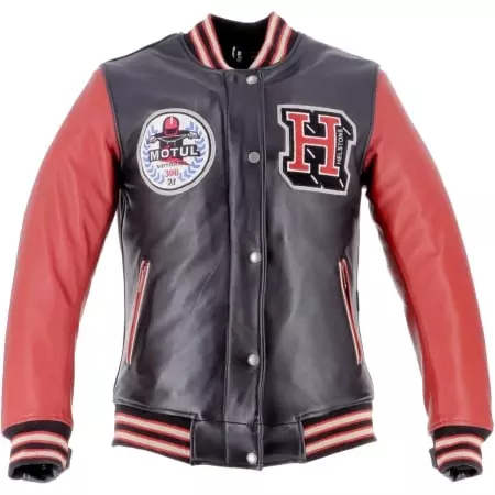 Blouson Helstons X Motul Student Noir Rouge
