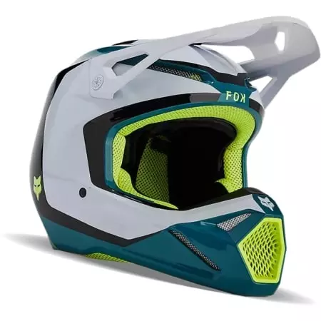 Casque Cross Fox V1 Nitro Bleu Maui