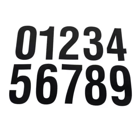Numéros Chaft Noir 5 PE205