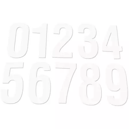 Numéros Chaft Blanc 6 PE216