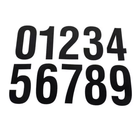 Numéros Chaft Noir 0 PE200