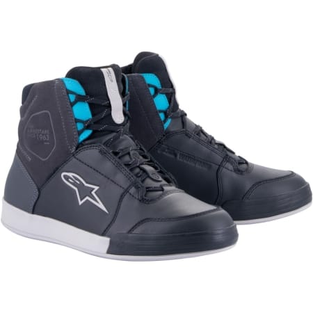 Baskets Femme Alpinestars Drystar Chromées Noir Asphalte Turquoise