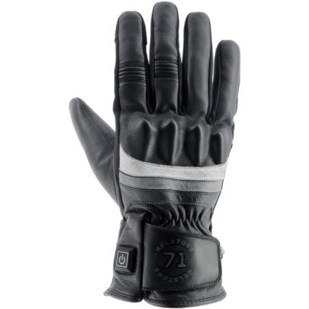 Gants Chauffants Helstons Bora Noir Gris Blanc - Gants Moto HELSTONS