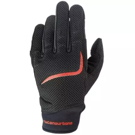 Gants Tucano Urbano Miky Mesh Noir Orange