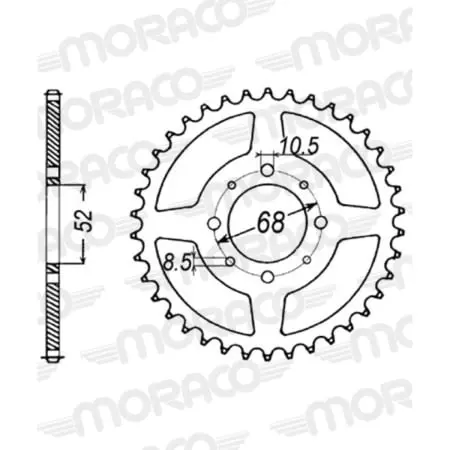 Couronne Supersprox Jtr801-46 50-13009-46