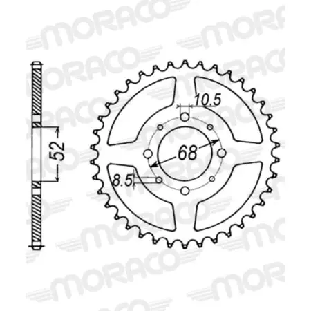 Couronne Supersprox Jtr802-38 50-15007-38