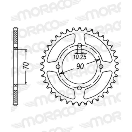 Couronne Supersprox Rfe-1414:43-Blk Jtr1414-43 50-32085-43