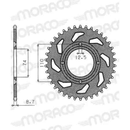 Couronne Supersprox Jtr854-39 1-5196-39 50-35009-39